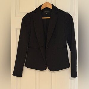 Ann Taylor Black Textured Blazer